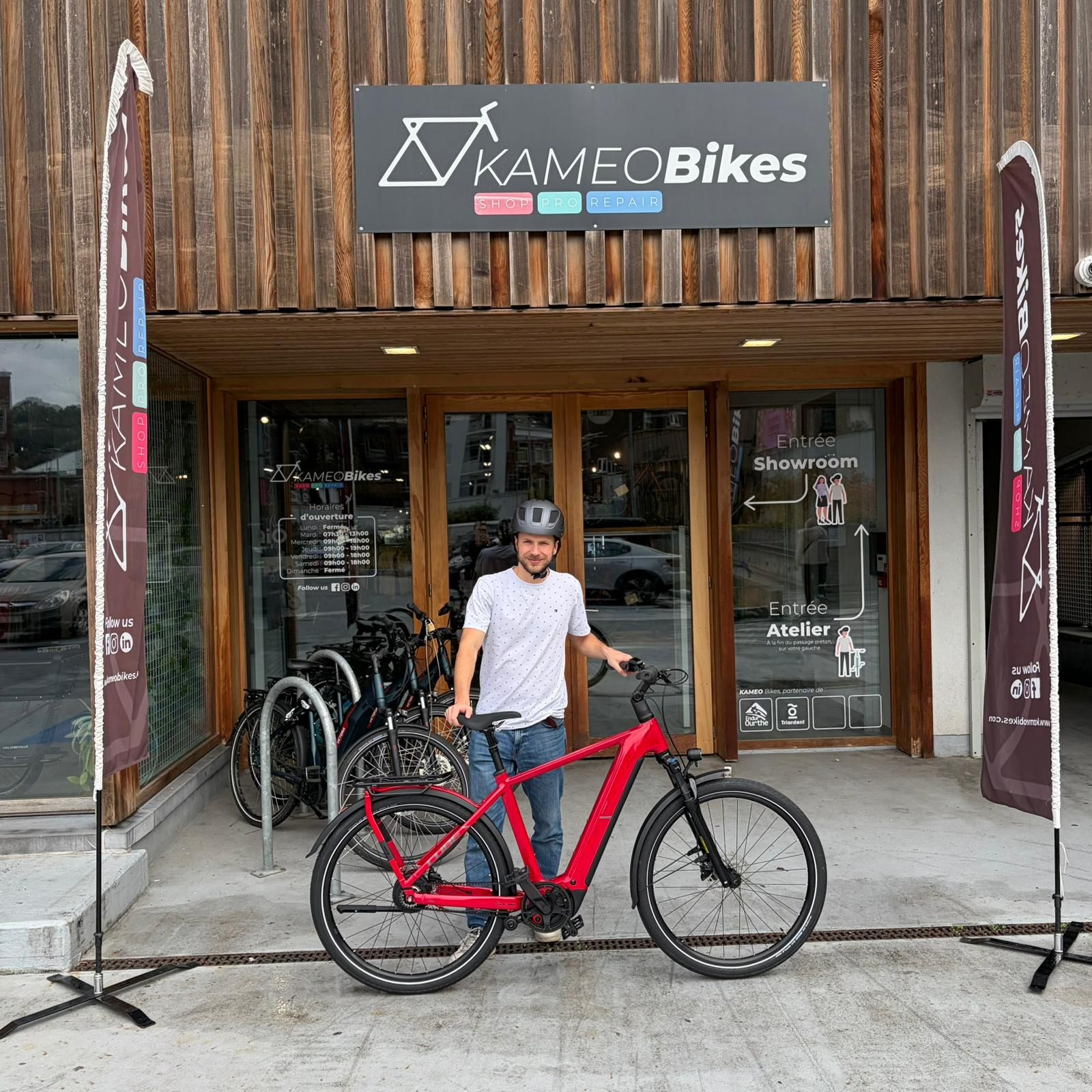 Indépendant avec vélo